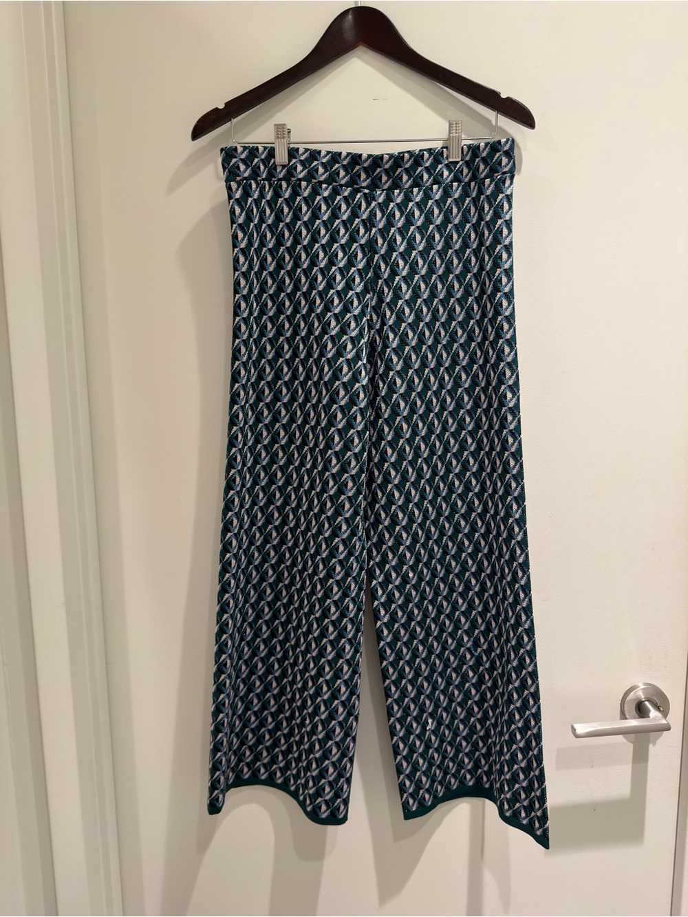 Zara Geometric Wide-Leg Pants